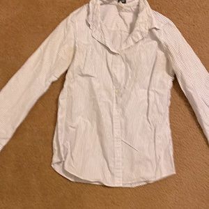 A cute pinstriped J Crew button down.